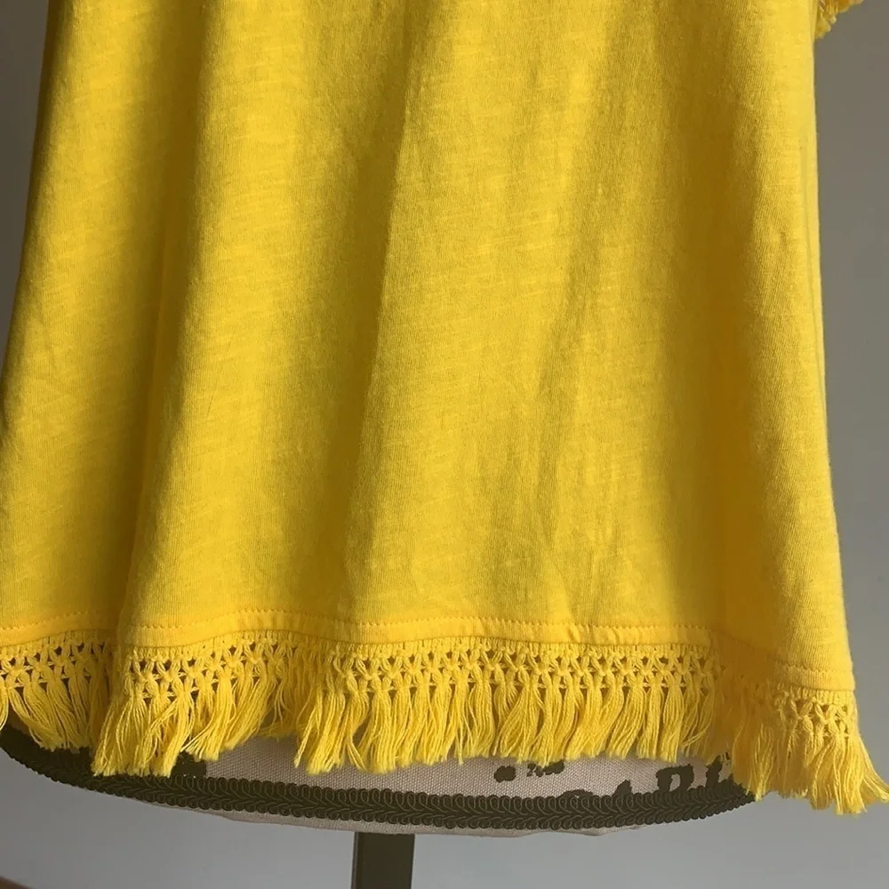 J. Crew. Fringe Warm Sun Tank Top Size XS NWT